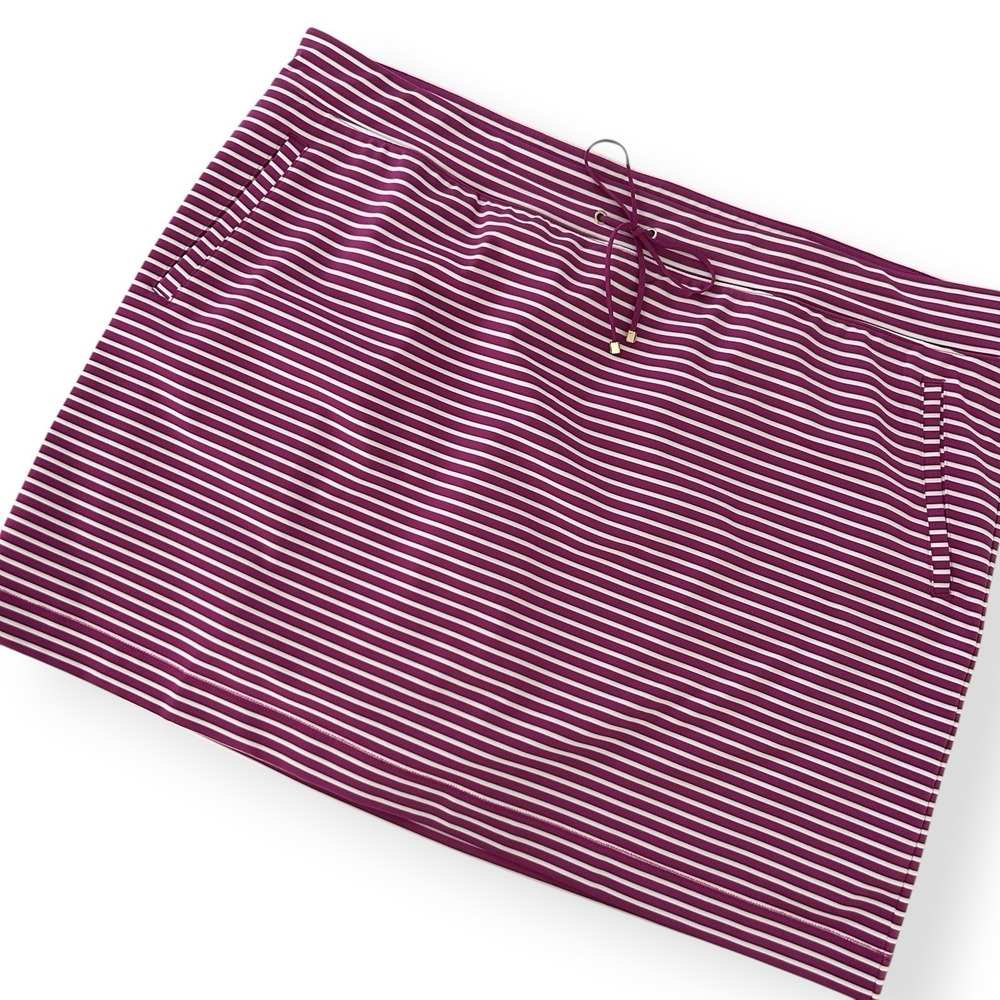 Chico's Zenergy Women XXL Purple Multicolor Size 4 Stripe Skort Skirt 20/22 NWT - Picture 4 of 15